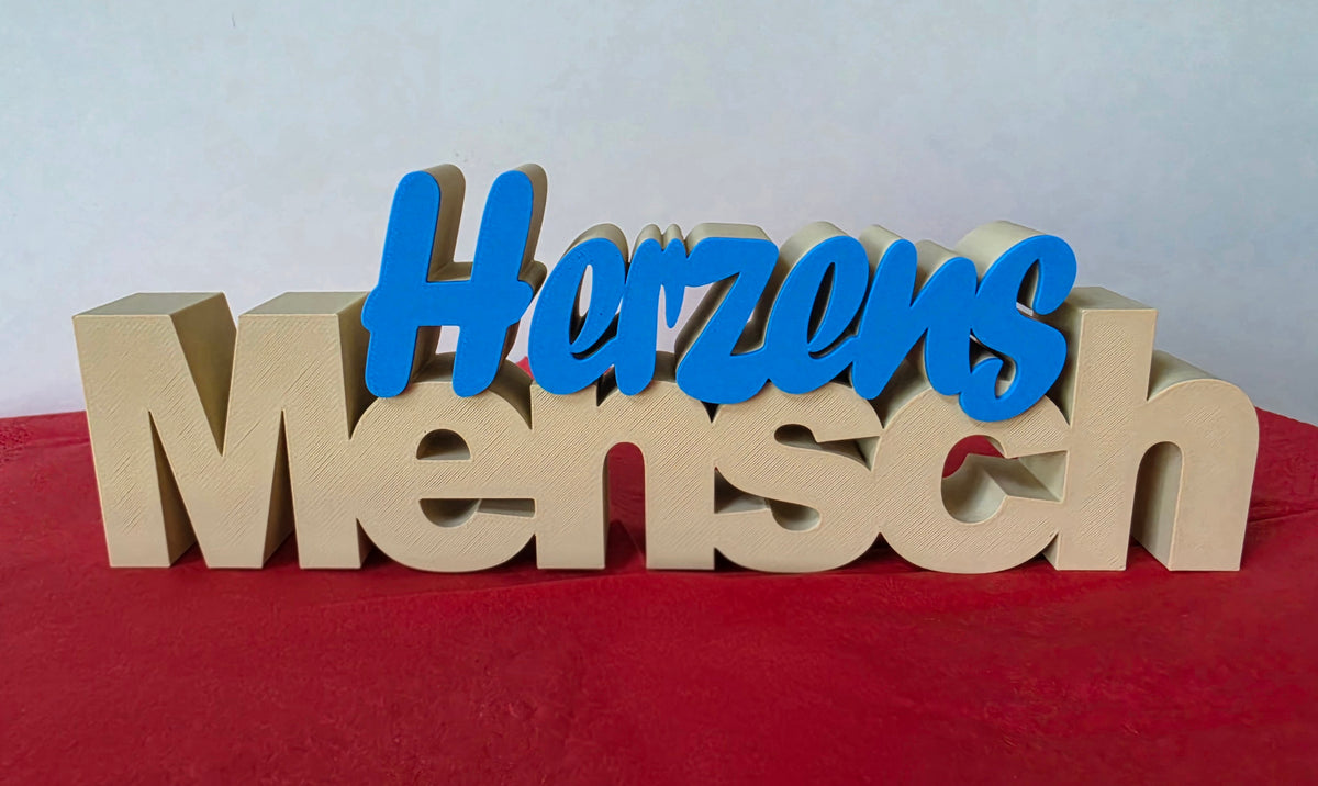 Deko-Schriftzug „Herzens Mensch“ – liebevolle Dekoration mit besonderem Charme