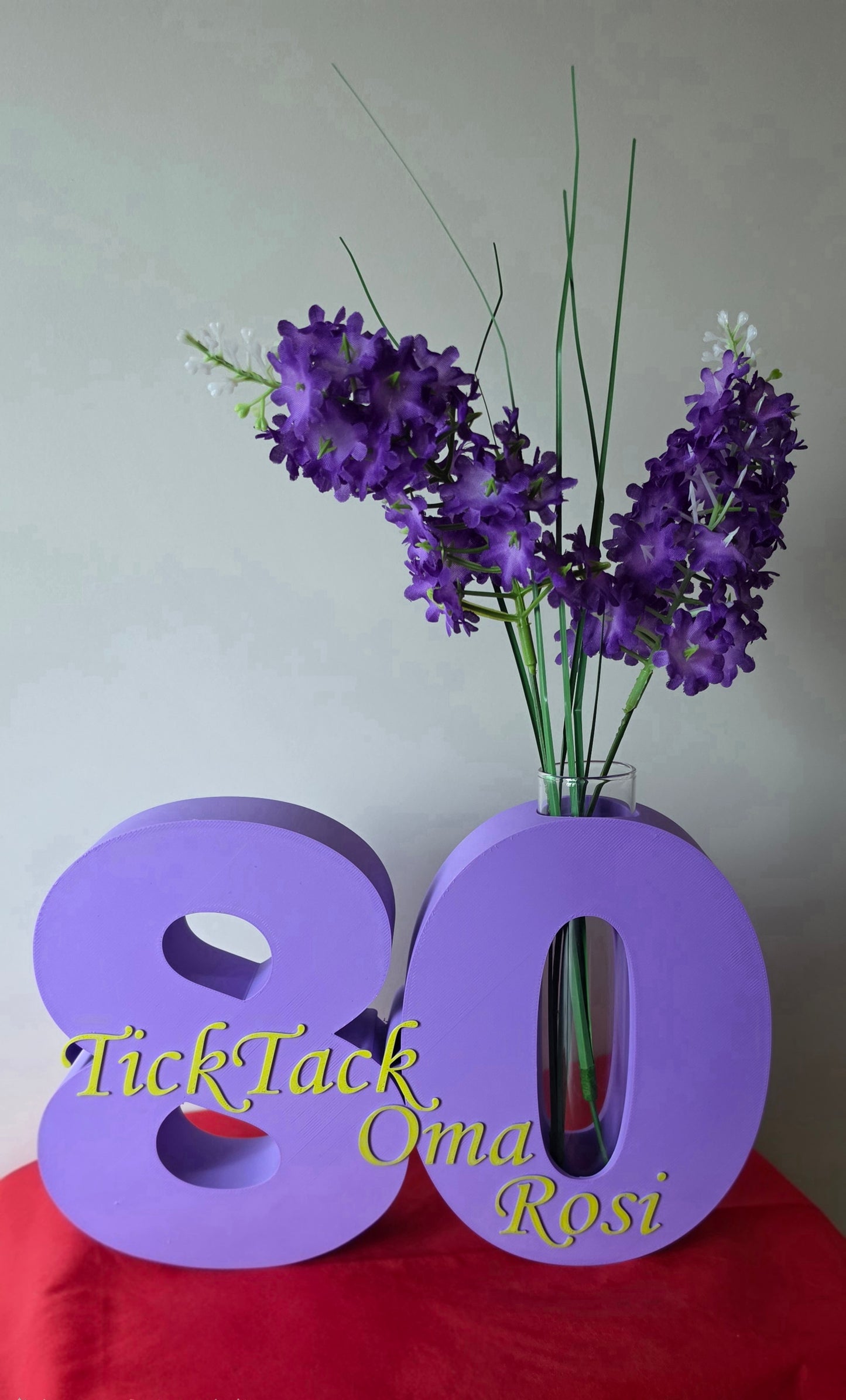 Dekozahl mit Reagenzglas