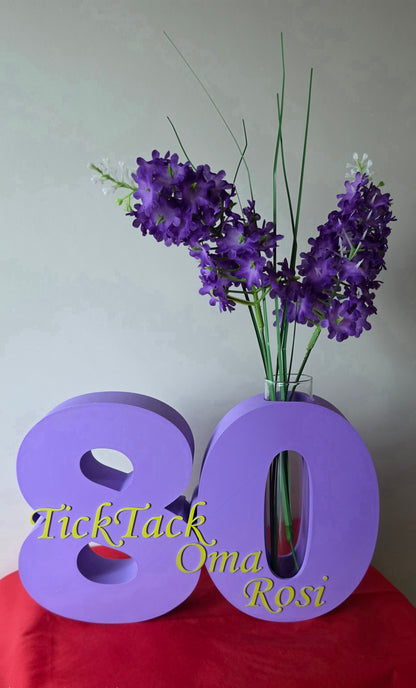 Dekozahl mit Reagenzglas