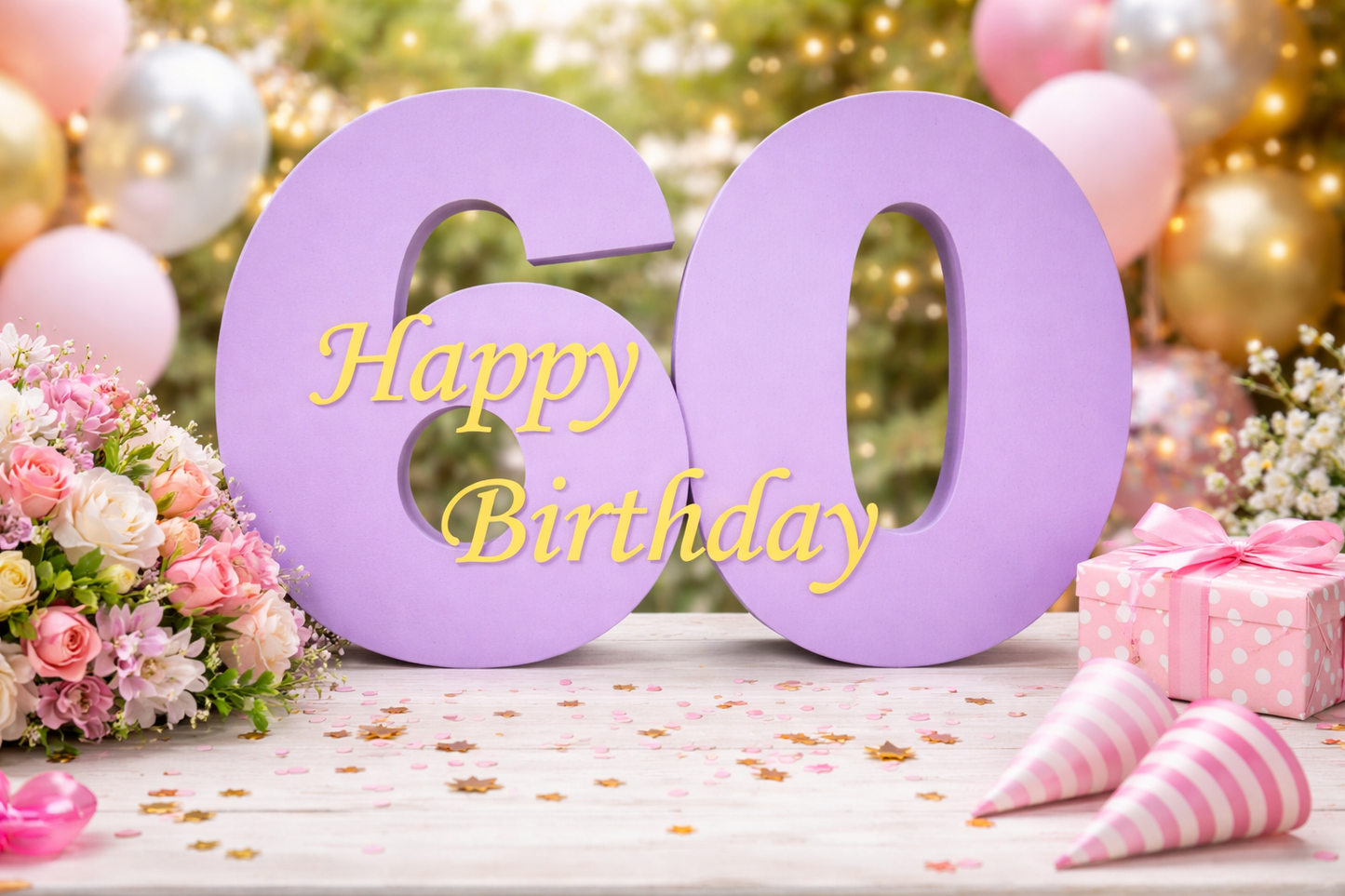 Dekozahl mit Reagenzglas