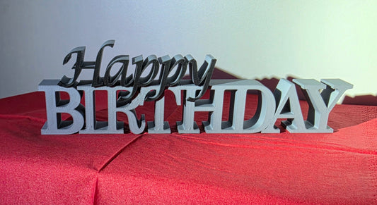 „Happy Birthday“ Schriftzug – stilvolle Geburtstagsdeko